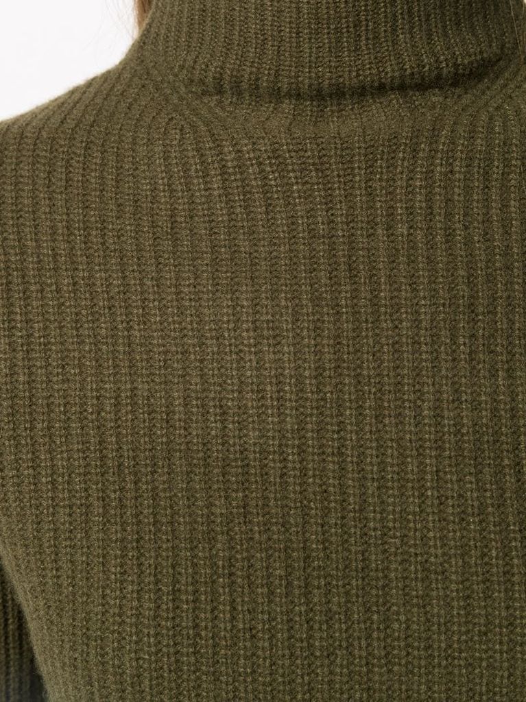 mock-neck cashmere jumper