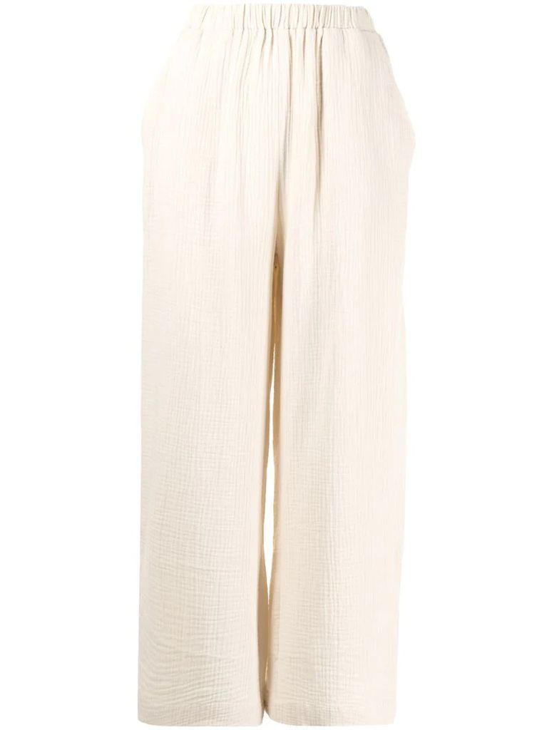 pattern-effect culotte trousers