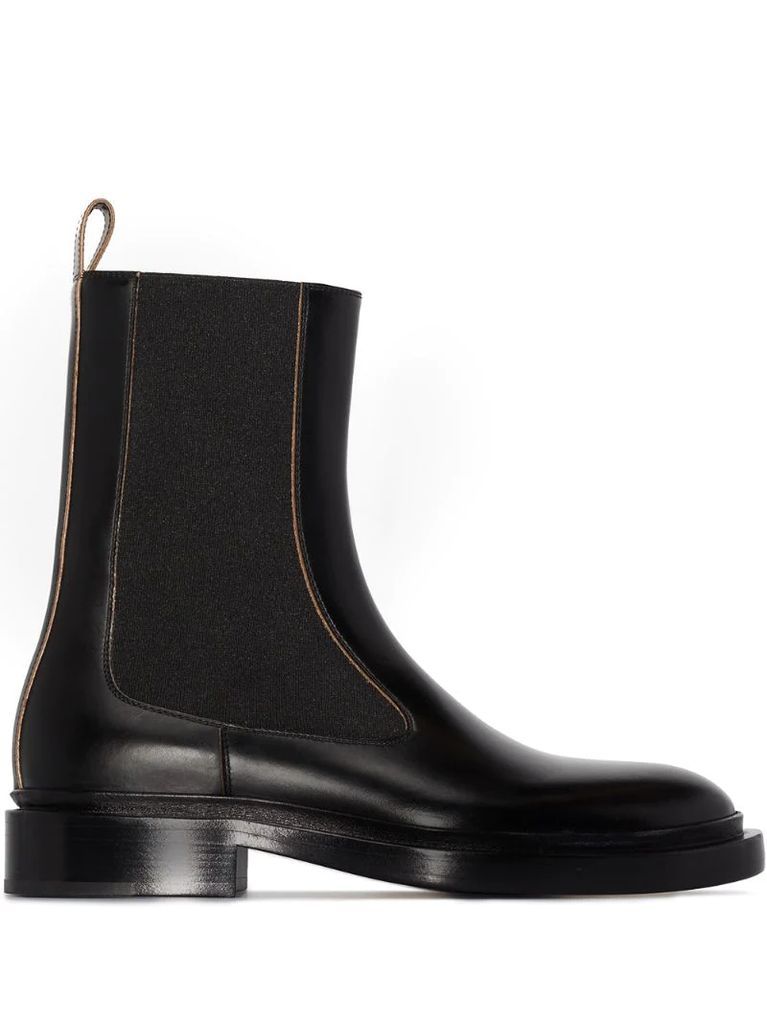 slip-on Chelsea leather boots