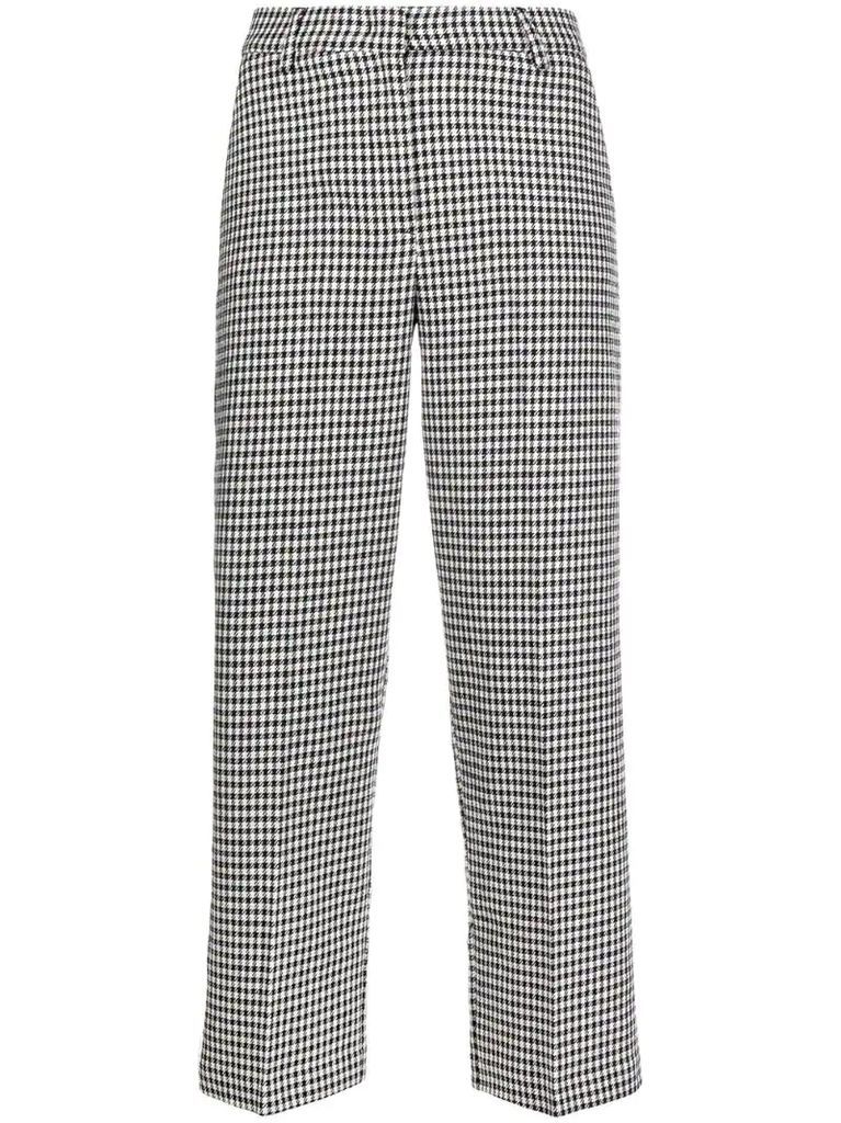 Sullivan gingham cropped trousers