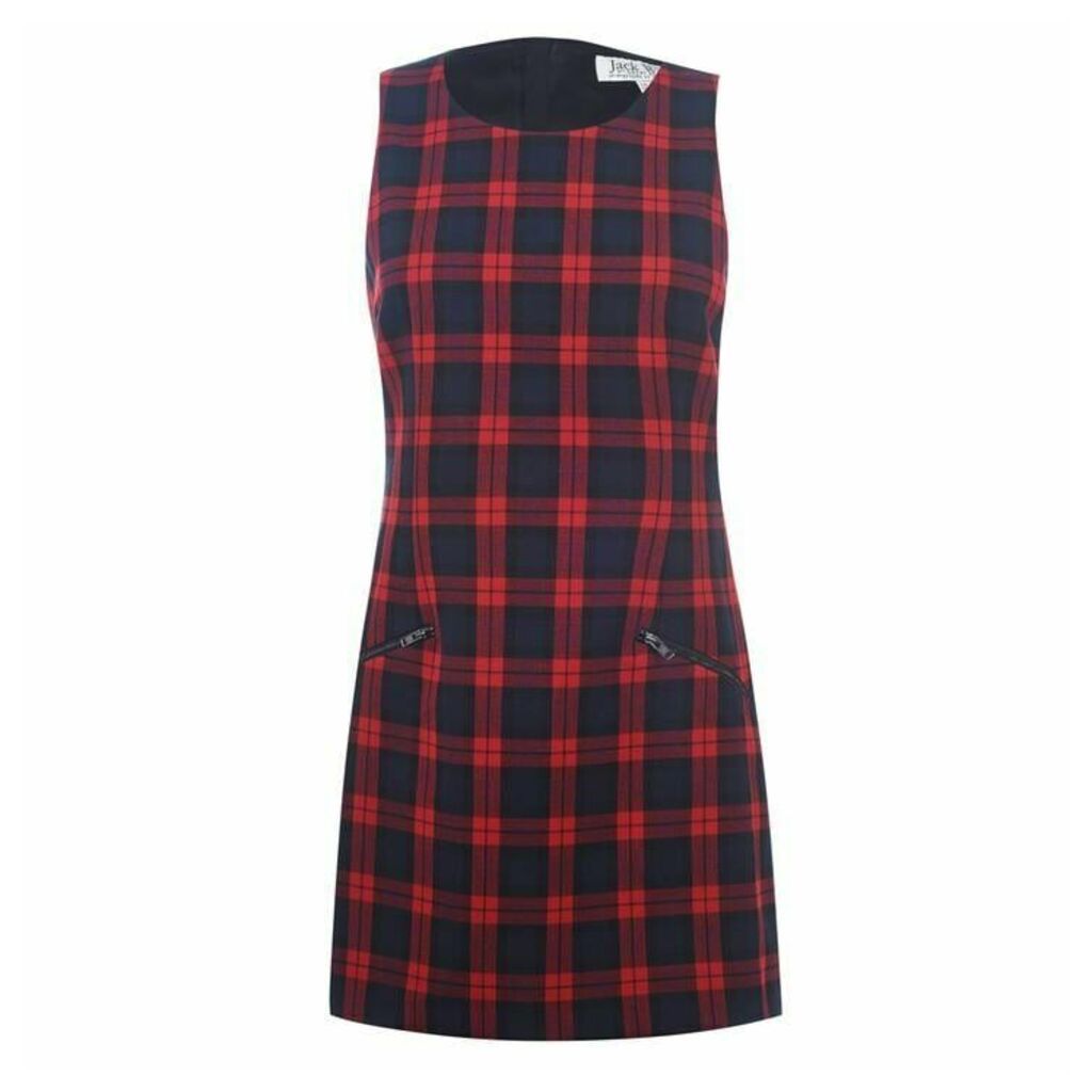 Jack Wills Eton Shift Dress Ladies - Red