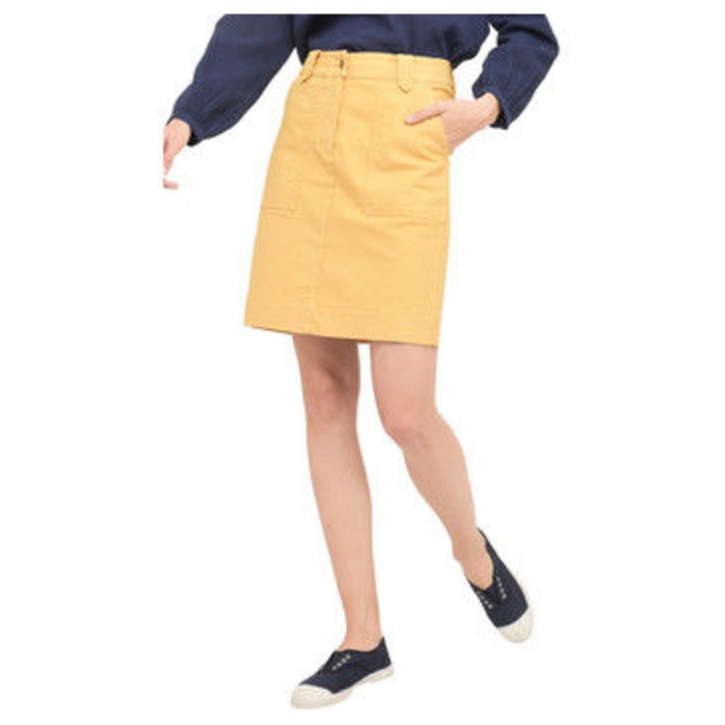 Bensimon  Stretch twill skirt  women's Skirt in Yellow