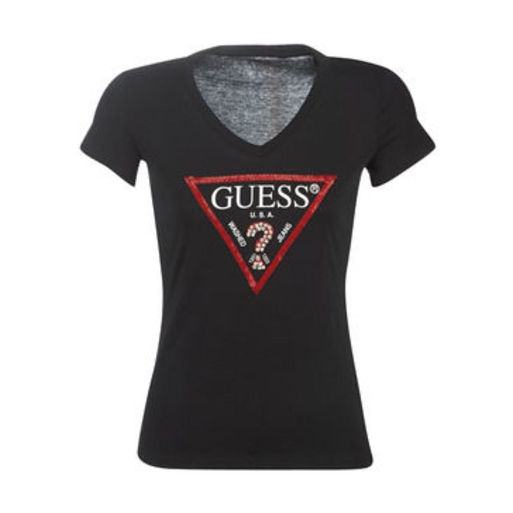 Guess  ORIGINAL  women's T shirt in Black