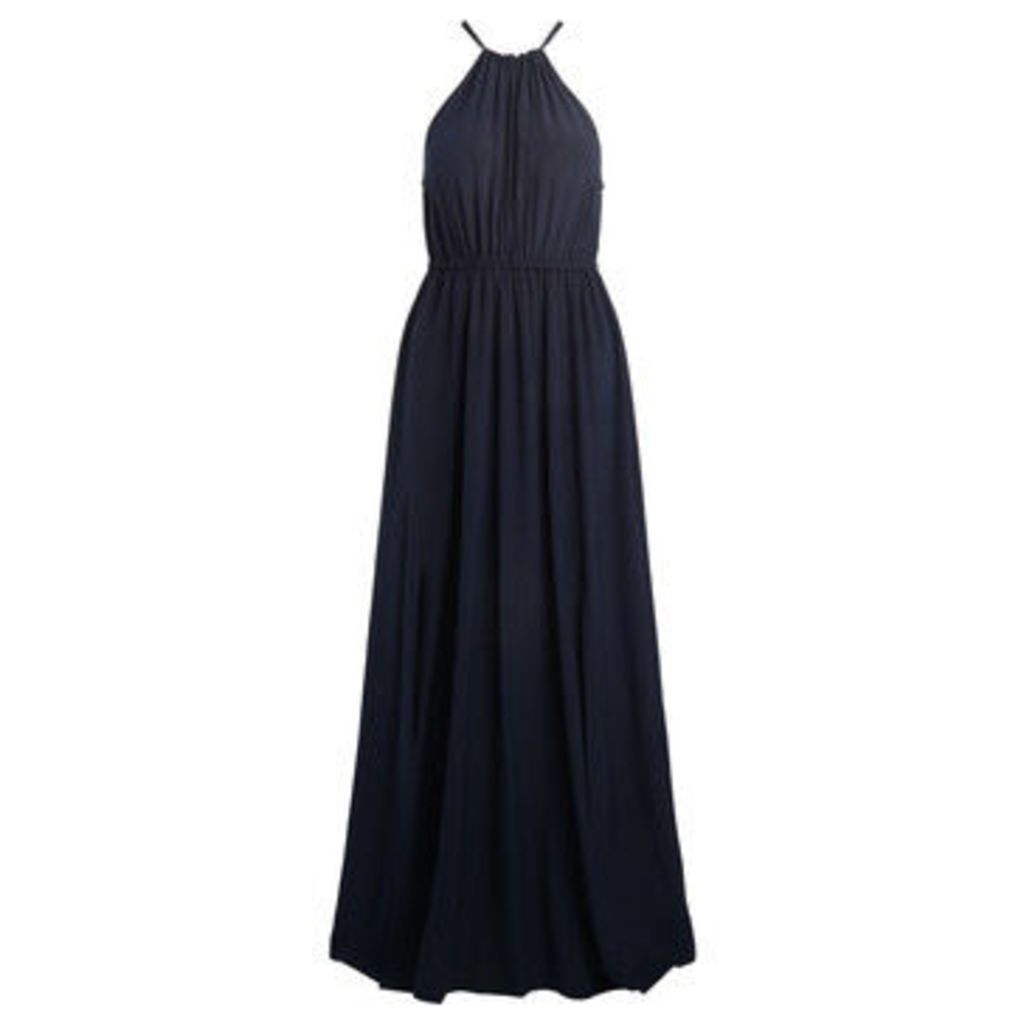 Semicouture  Jasmine blue silk dress  women's Long Dress in Blue