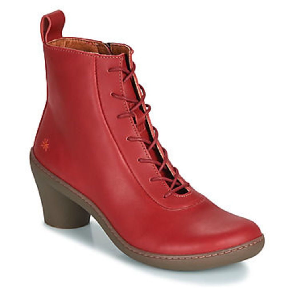 ALFAMA  women's Low Ankle Boots in Red