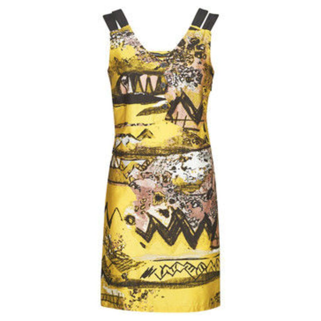 Mado Et Les Autres  Sleeveless printed dress  women's Dress in Yellow