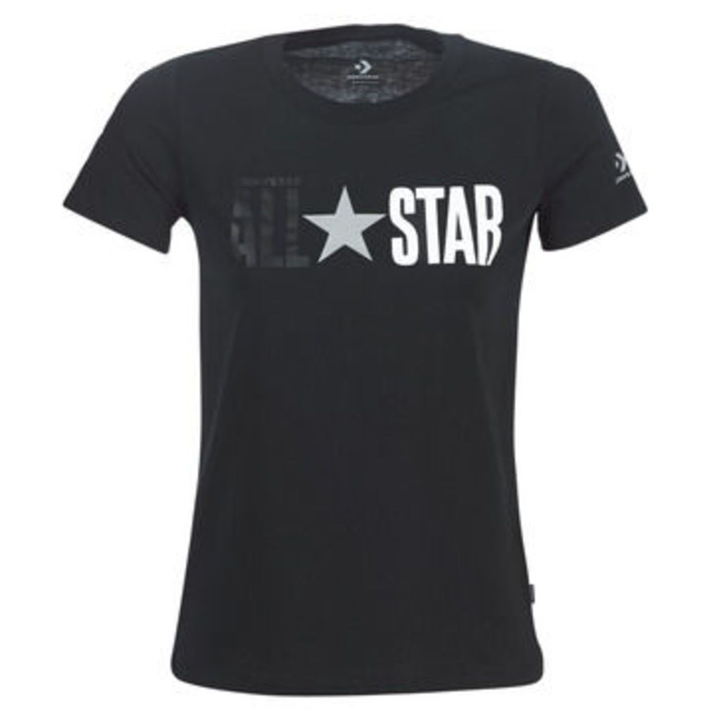 Converse  ALL STAR REMIX  women's T shirt in Black