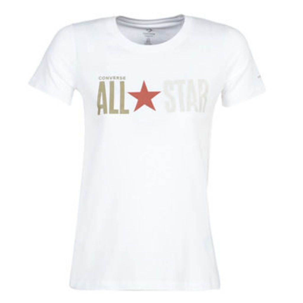 Converse  ALL STAR REMIX  women's T shirt in White