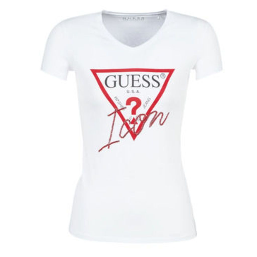 Guess  ICON  women's T shirt in White