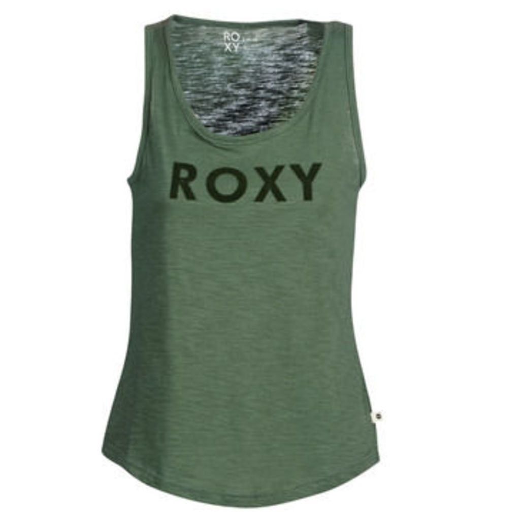 Roxy  RED LINES A  women's Vest top in Green