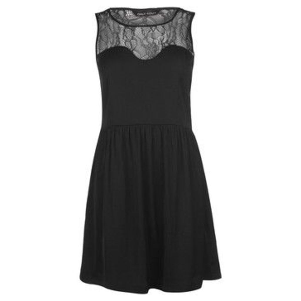 Only  Mika Lace Dress Ladies  women's Dress in Black