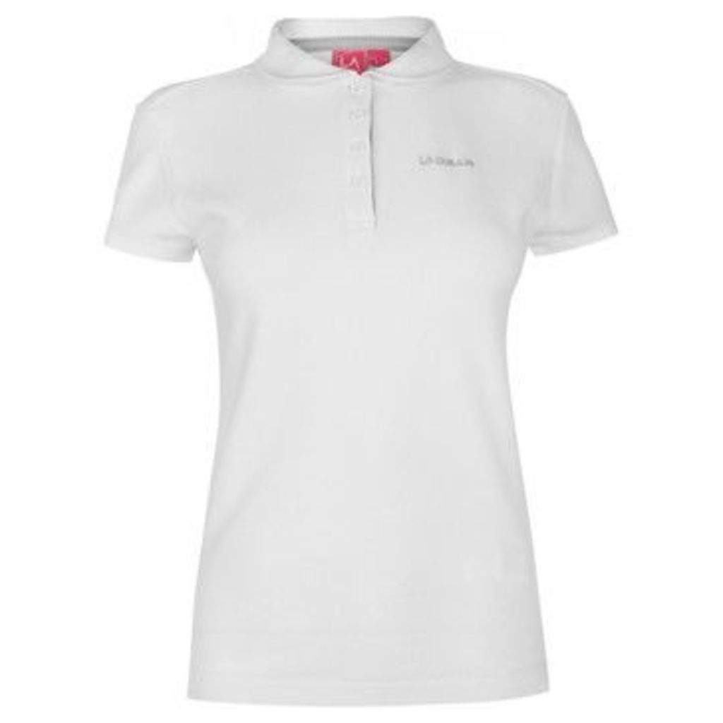 L.A. Gear  Pique Polo Shirt Ladies  women's Polo shirt in White