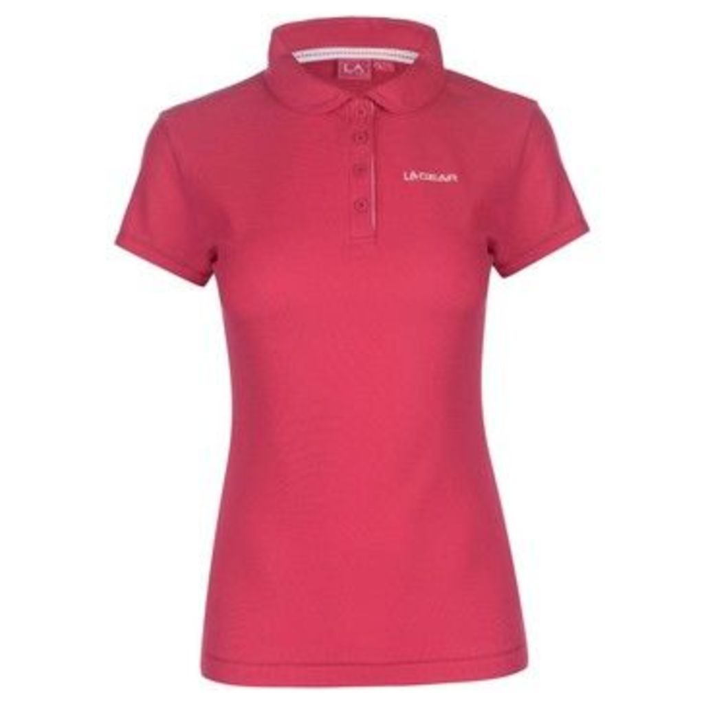 L.A. Gear  Pique Polo Shirt Ladies  women's Polo shirt in Pink