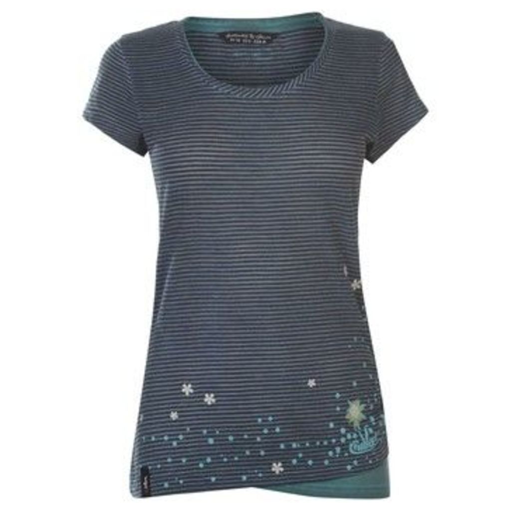Chillaz  Fancy Little Dot Top Ladies  women's T shirt in Blue