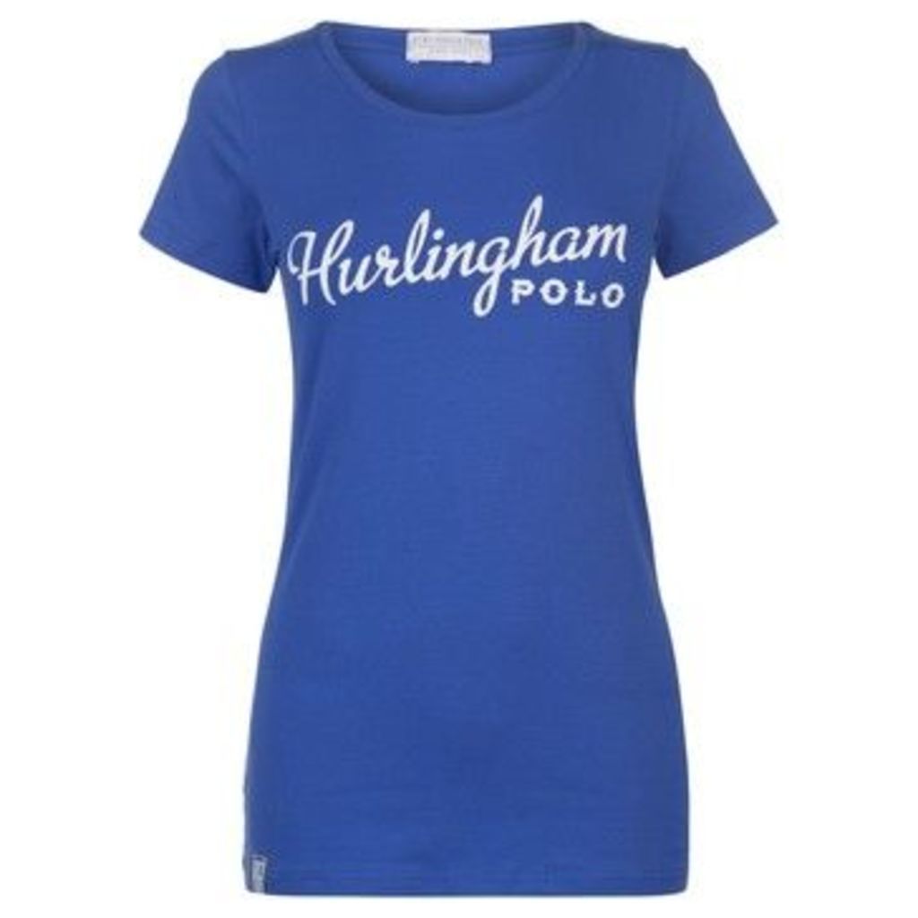 Hurlingham Polo 1875  Milly Graphic T Shirt  women's T shirt in Blue