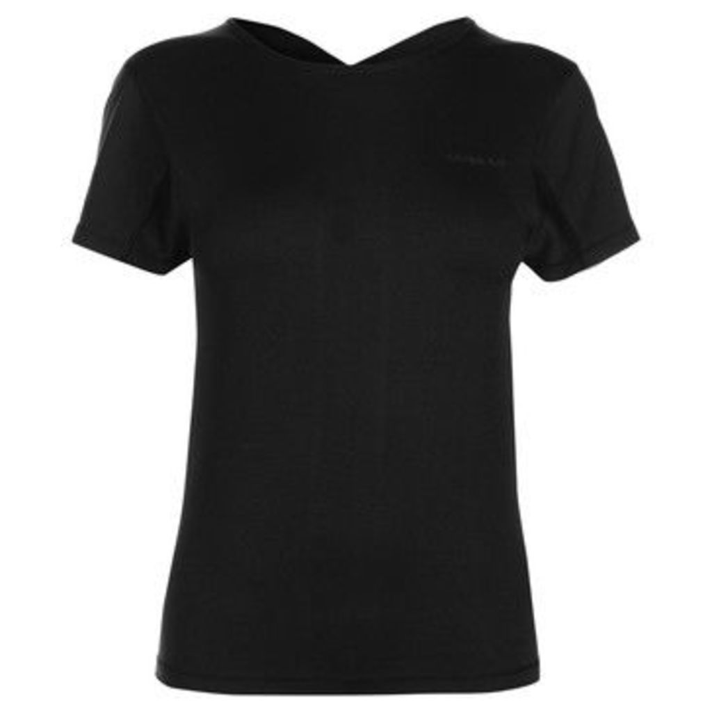 L.A. Gear  Fitted T Shirt Ladies  women's T shirt in Black