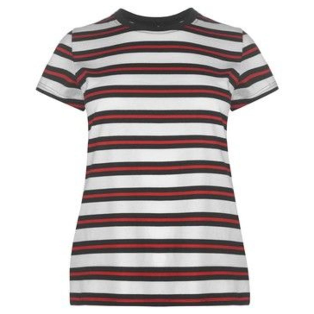 Rock And Rags  Crew T Shirt Ladies  women's T shirt in Multicolour