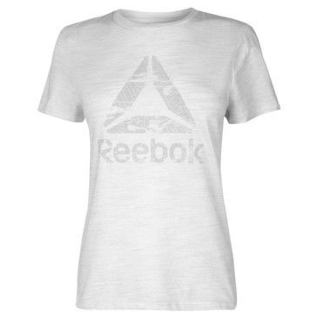 Reebok Sport  Logo T Shirt Ladies  women's T shirt in White