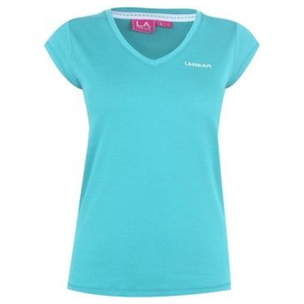 L.A. Gear  V Neck T Shirt Ladies  women's T shirt in Blue