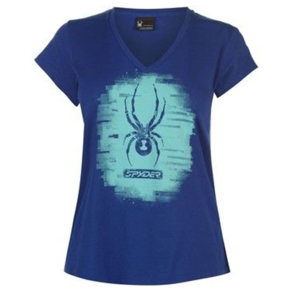 Spyder  Allure Graphic T Shirt Ladies  women's T shirt in Blue