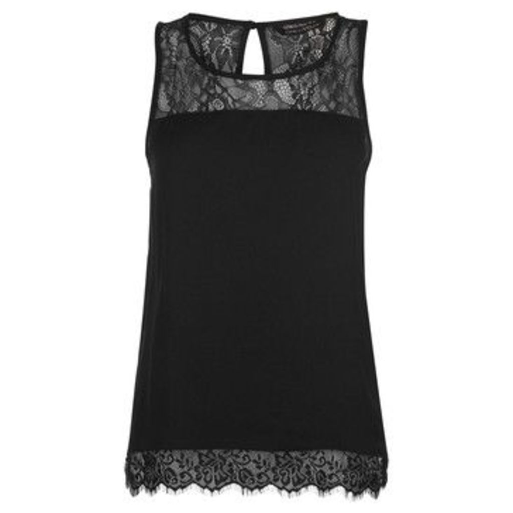 Only  Mika Lace Top Ladies  women's Blouse in Black