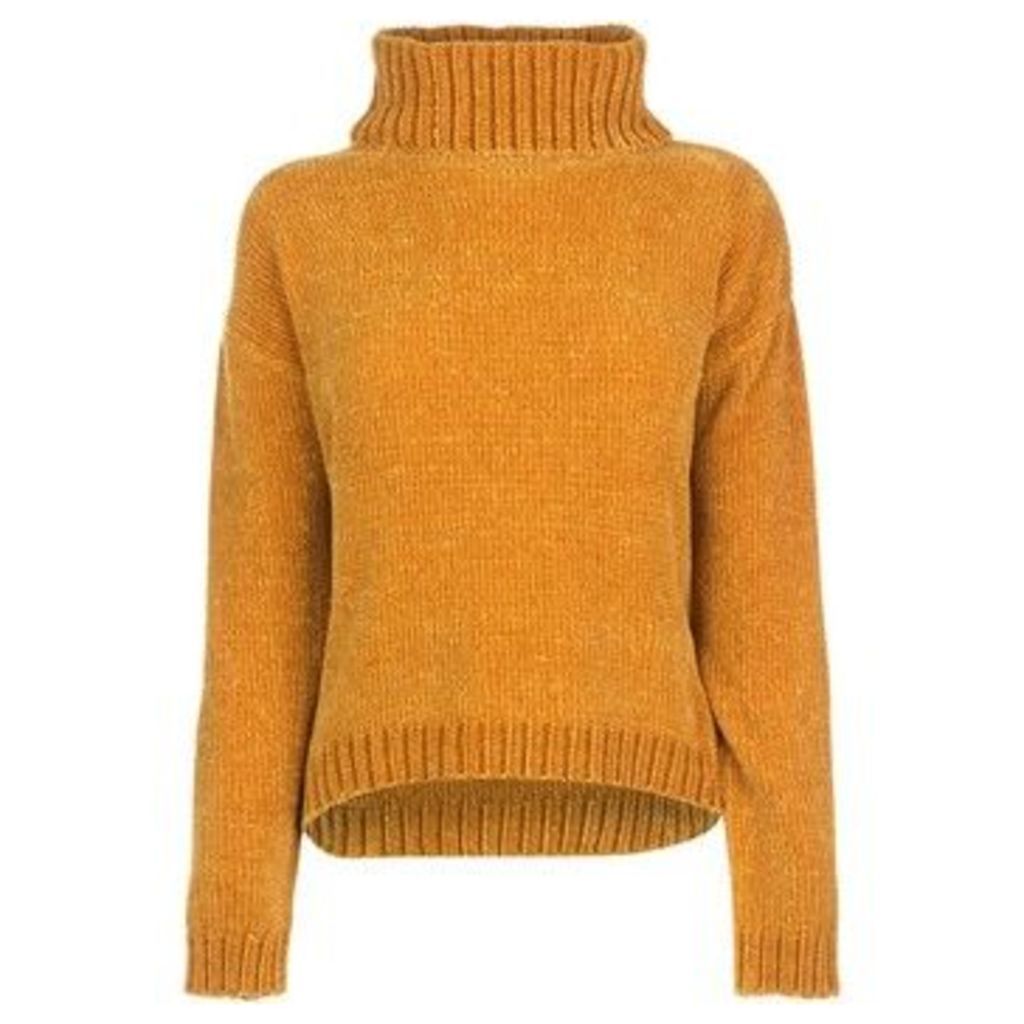 Soulcal  Roll Neck Chenille Jumper Ladies  women's Sweater in Brown