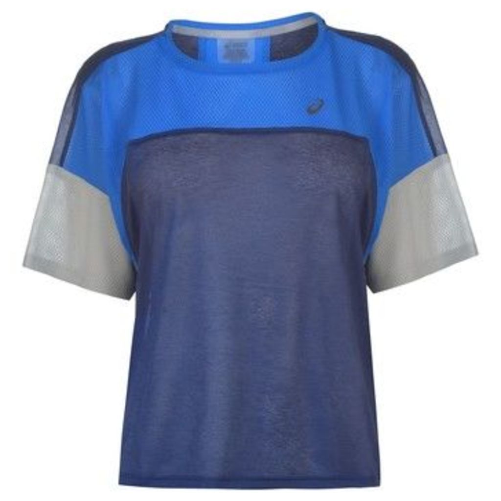 Asics  Style Running T Shirt Ladies  women's T shirt in Blue