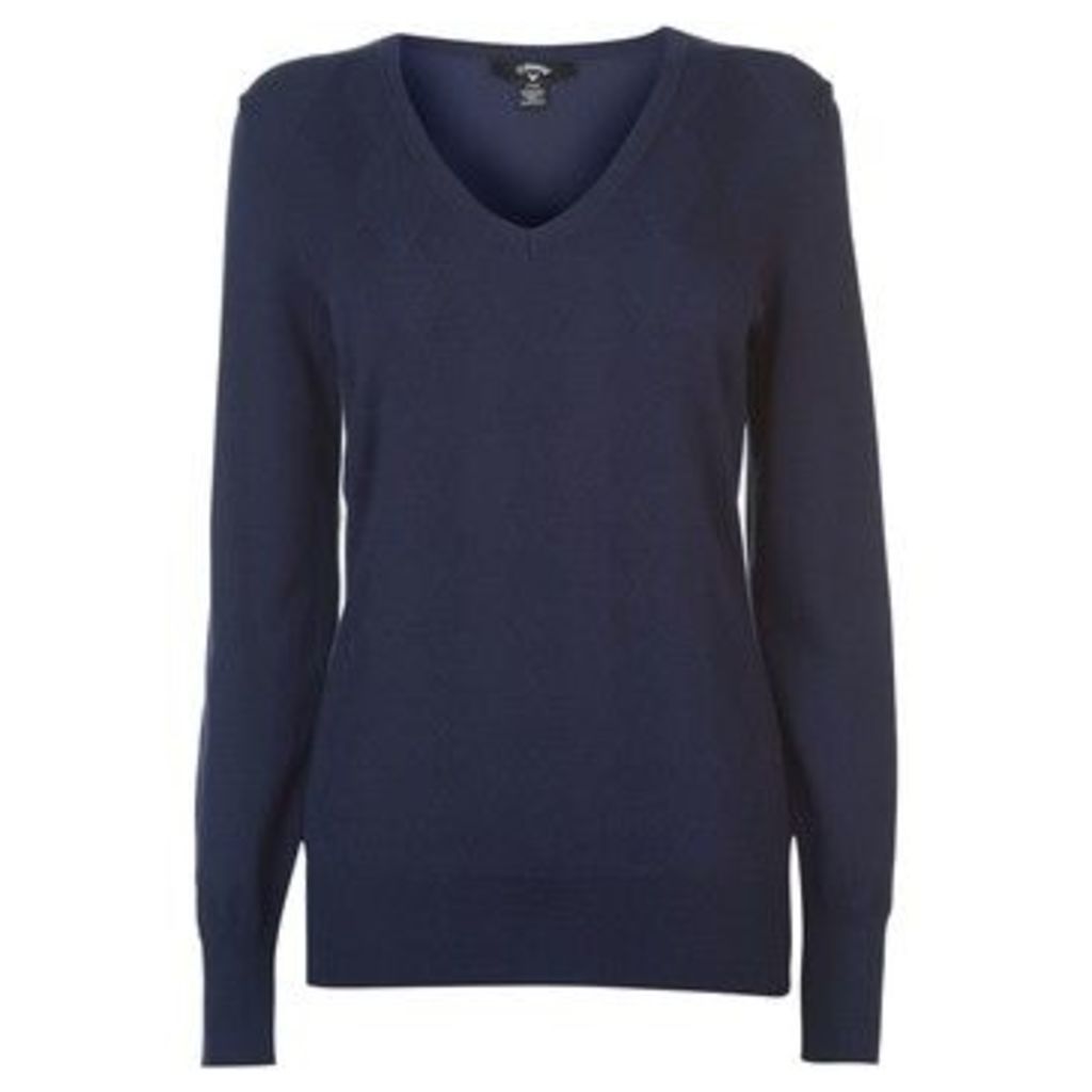 Callaway  Argyle Sweater Ladies  women's Sweatshirt in Blue