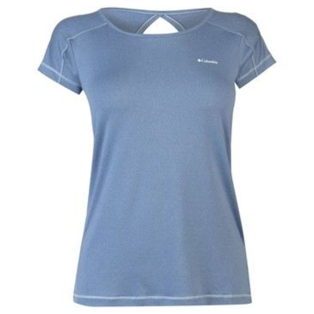 Columbia  Peak T Shirt Ladies  women's T shirt in Blue