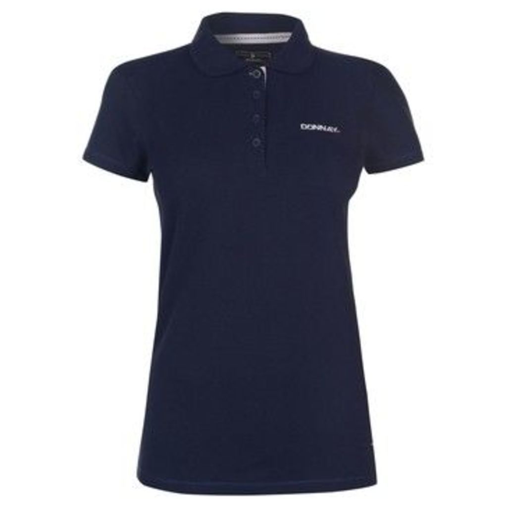 Donnay  Pique Polo Ladies  women's Polo shirt in Blue
