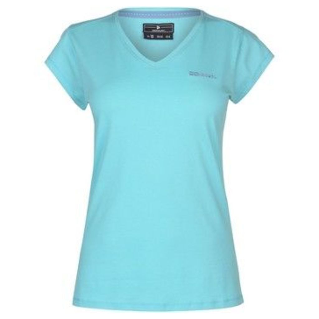 Donnay  V Neck Tee Ladies  women's T shirt in Blue
