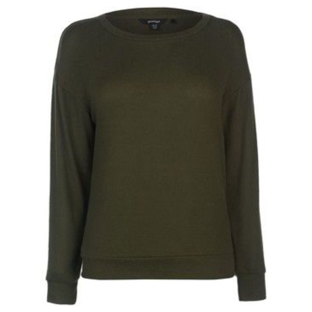 Golddigga  Soft Fleece T Shirt Ladies  women's Sweatshirt in Green