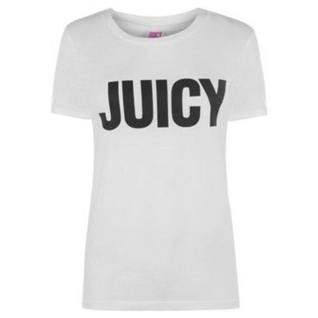 Juicy Couture  Short Sleeved T Shirt  women's T shirt in White