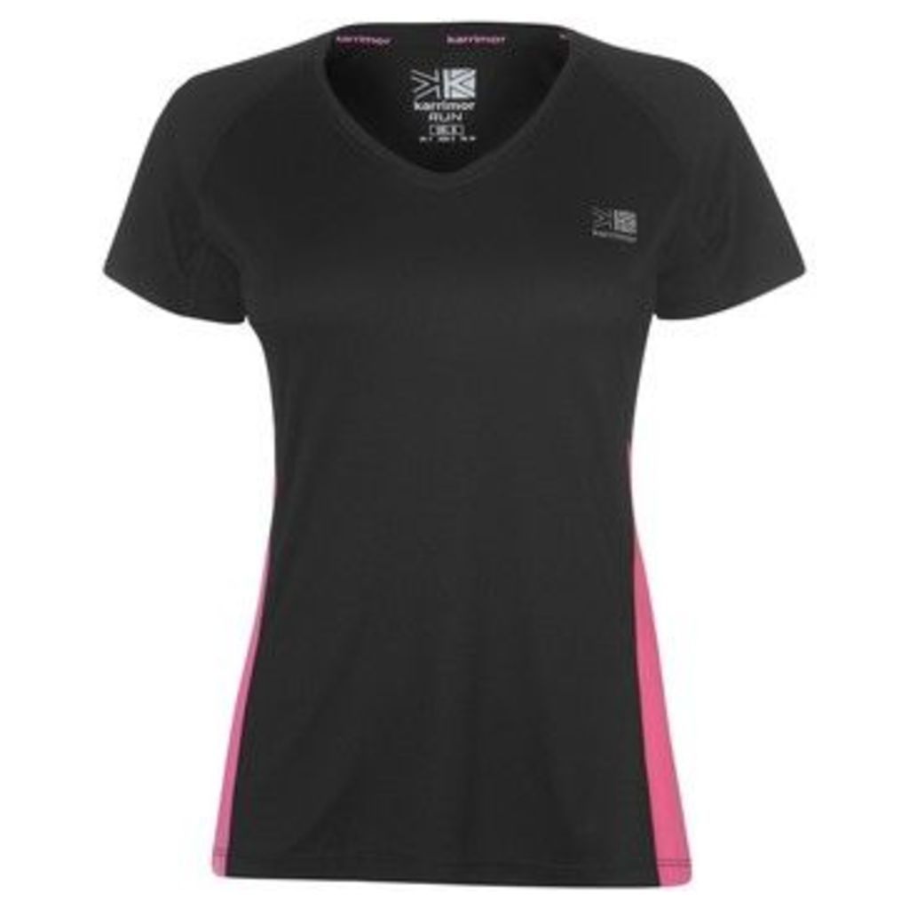 Karrimor  Short Sleeve Run T Shirt Ladies  women's T shirt in Black