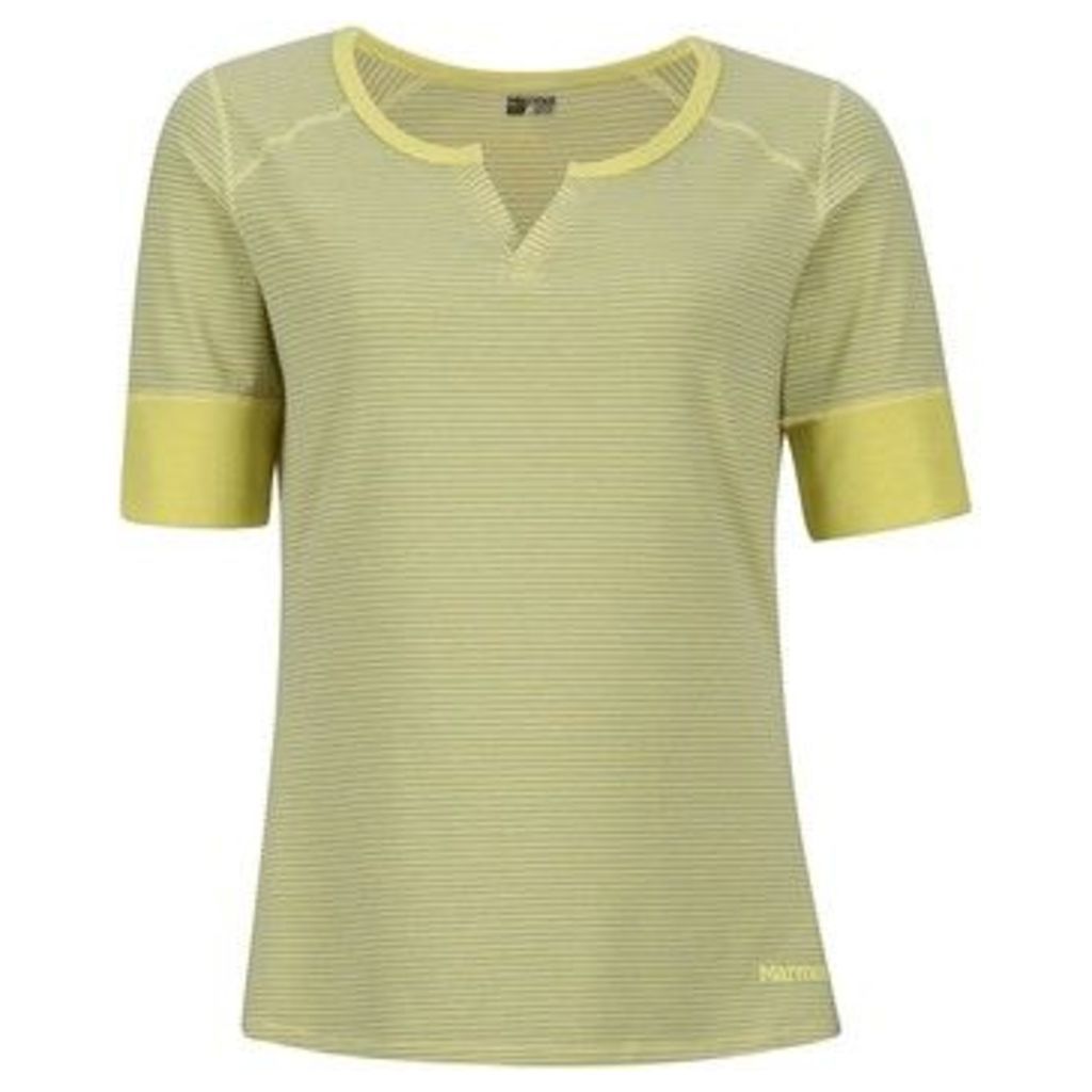 Marmot  Cynthia Tee Ladies  women's T shirt in Yellow