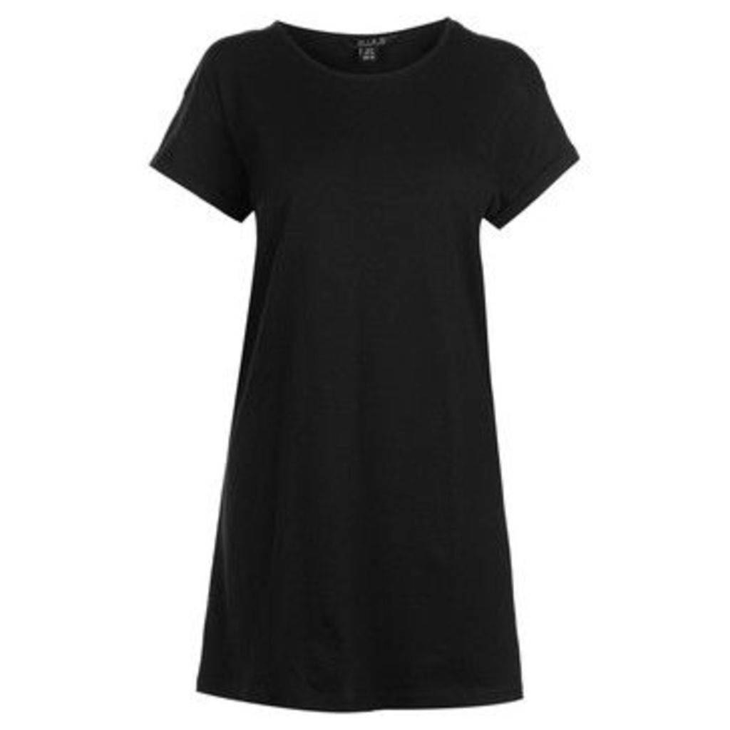 Miso  Long Length Boyfriend T Shirt Ladies  women's T shirt in Black