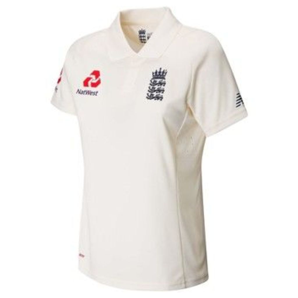 New Balance  England Test Shirt 2019 Ladies  women's Polo shirt in White