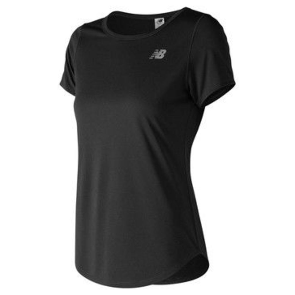 New Balance  Core Running T Shirt Ladies  women's T shirt in Black