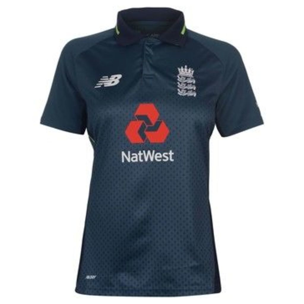 New Balance  England Cricket ODI Shirt 2018 2019 Ladies  women's Polo shirt in Blue