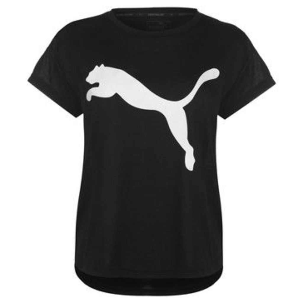 Puma  Urban Sports T Shirt Ladies  women's T shirt in Black