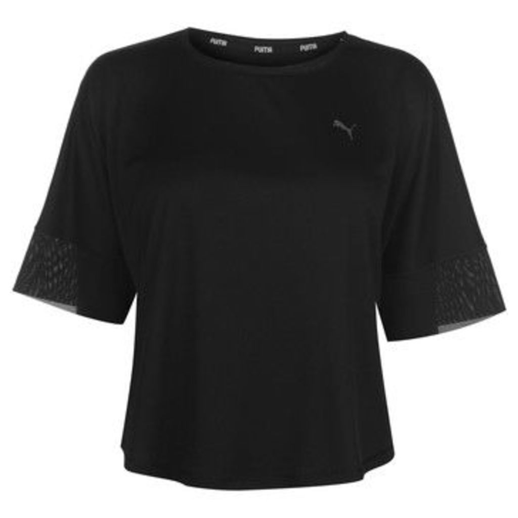 Puma  Explosive T Shirt Ladies  women's T shirt in Black