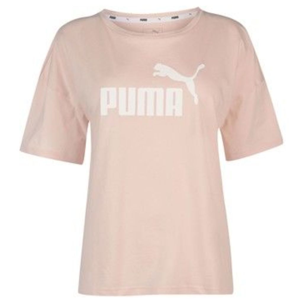 Puma  Boyfriend Crew T Shirt Ladies  women's T shirt in Pink