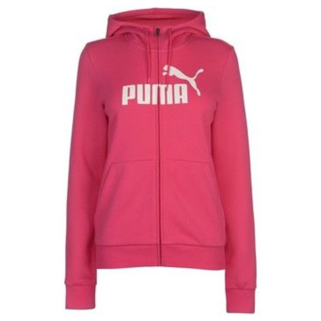 Puma  No1 Logo Hoodie Ladies  women's Sweatshirt in Pink