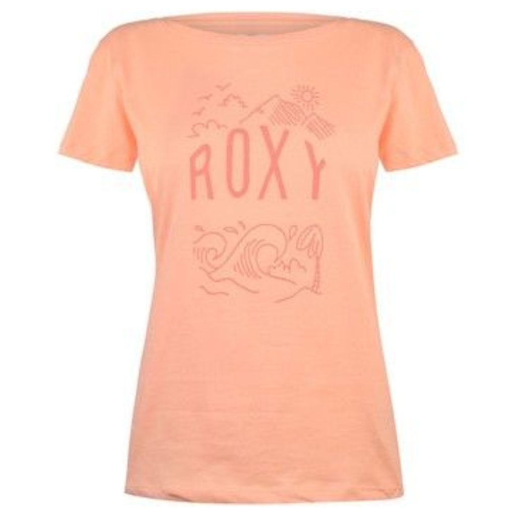 Roxy  NightSurf T Shirt Ladies  women's T shirt in Pink