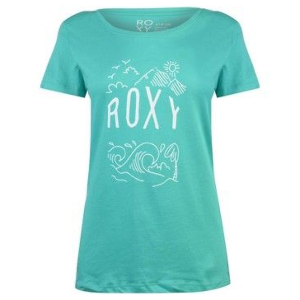 Roxy  NightSurf T Shirt Ladies  women's T shirt in Blue