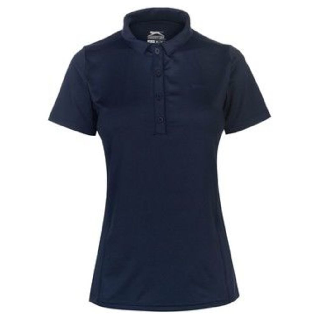 Slazenger  Plain Polo Shirt Ladies  women's Polo shirt in Blue