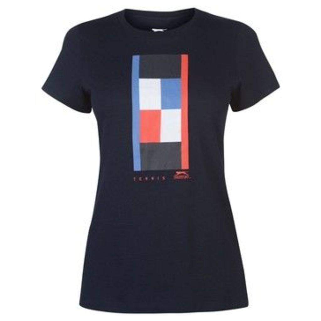 Slazenger  Graphic T Shirt Ladies  women's T shirt in Blue