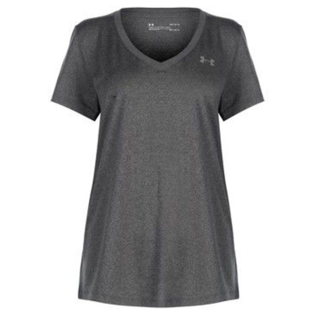 Under Armour  Tech Solid T Shirt Ladies  women's T shirt in Grey