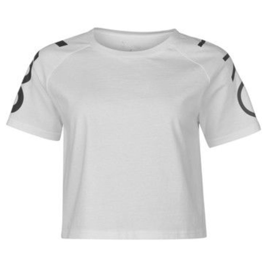 Usa Pro  Cropped T Shirt Ladies  women's T shirt in White