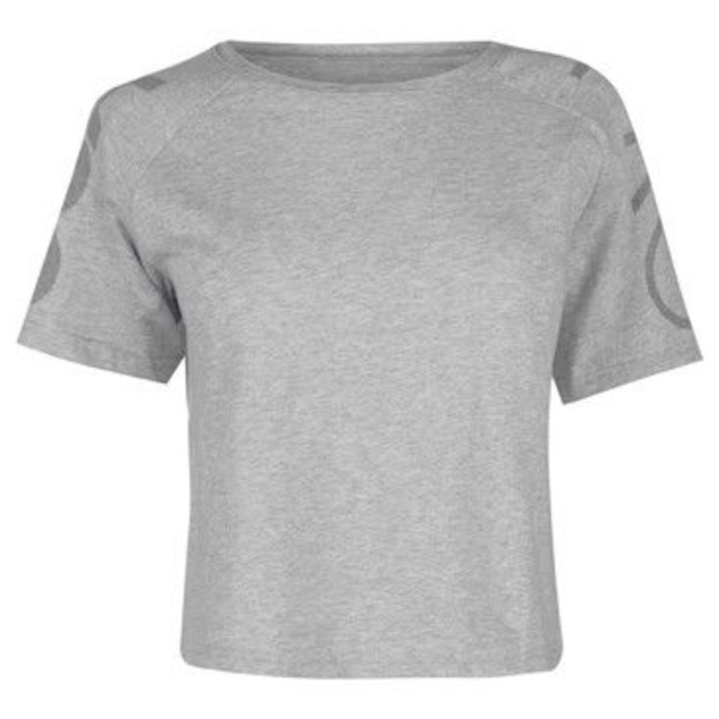 Usa Pro  Crop T Shirt Ladies  women's T shirt in Grey